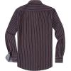 imageAlex Vando Mens Button Down Shirts Regular Fit Long Sleeve Casual Plaid Flannel ShirtNavyOrange Stripe