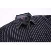 imageAlex Vando Mens Button Down Shirts Regular Fit Long Sleeve Casual Plaid Flannel ShirtNavyYellow Stripe