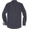 imageAlex Vando Mens Button Down Shirts Regular Fit Long Sleeve Casual Plaid Flannel ShirtNavyYellow Stripe