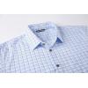 imageAlex Vando Mens Button Down Shirts Wrinkle Free 4Way Stretch Print Business Casual Shirt07 Blue Check