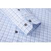 imageAlex Vando Mens Button Down Shirts Wrinkle Free 4Way Stretch Print Business Casual Shirt07 Blue Check