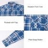 imageAlex Vando Mens Button Down Shirts Wrinkle Free 4Way Stretch Print Business Casual ShirtWestern BlueYellowWhite 52