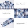 imageAlex Vando Mens Button Down Shirts Wrinkle Free 4Way Stretch Print Business Casual ShirtWestern White 51