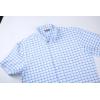 imageAlex Vando Mens Button Down Shirts Wrinkle Free 4Way Stretch Short Sleeve Business Casual ShirtBlue 02