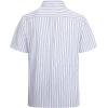 imageAlex Vando Mens Button Down Shirts Wrinkle Free 4Way Stretch Short Sleeve Business Casual ShirtBlueRed 01