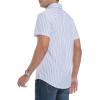imageAlex Vando Mens Button Down Shirts Wrinkle Free 4Way Stretch Short Sleeve Business Casual ShirtBlueRed 01