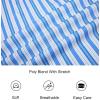 imageAlex Vando Mens Button Down Shirts Wrinkle Free 4Way Stretch Short Sleeve Business Casual ShirtBlueYellow 01