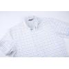 imageAlex Vando Mens Button Down Shirts Wrinkle Free 4Way Stretch Short Sleeve Business Casual ShirtBlueYellow 02