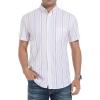 imageAlex Vando Mens Button Down Shirts Wrinkle Free 4Way Stretch Short Sleeve Business Casual ShirtPurple 01