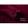 imageAlex Vando Mens Dress Shirts Regular Fit Long Sleeve Stretch Business Dress Shirts for MenBurgundy