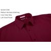 imageAlex Vando Mens Dress Shirts Regular Fit Long Sleeve Stretch Business Dress Shirts for MenBurgundy