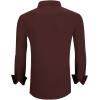 imageAlex Vando Mens Dress Shirts Regular Fit Long Sleeve Stretch Business Dress Shirts for MenCoffee