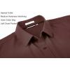 imageAlex Vando Mens Dress Shirts Regular Fit Long Sleeve Stretch Business Dress Shirts for MenCoffee