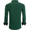 imageAlex Vando Mens Dress Shirts Regular Fit Long Sleeve Stretch Business Dress Shirts for MenForest Green