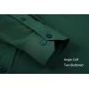 imageAlex Vando Mens Dress Shirts Regular Fit Long Sleeve Stretch Business Dress Shirts for MenForest Green