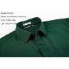 imageAlex Vando Mens Dress Shirts Regular Fit Long Sleeve Stretch Business Dress Shirts for MenForest Green