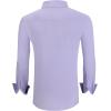 imageAlex Vando Mens Dress Shirts Regular Fit Long Sleeve Stretch Business Dress Shirts for MenLilac
