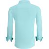 imageAlex Vando Mens Dress Shirts Regular Fit Long Sleeve Stretch Business Dress Shirts for MenMint