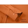 imageAlex Vando Mens Dress Shirts Regular Fit Long Sleeve Stretch Business Dress Shirts for MenOrange