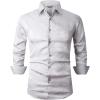imageAlex Vando Mens Luxury Satin Dress Shirt Long Sleeve Silk Shiny Sateen Party ShirtGrey Paisley