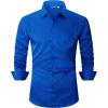 imageAlex Vando Mens Luxury Satin Dress Shirt Long Sleeve Silk Shiny Sateen Party ShirtRoyal Paisley