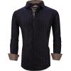 imageAlex Vando Mens Printed Dress Shirts Long Sleeve Regular Fit Button Down Shirt402 Navy