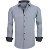 imageAlex Vando Mens Printed Dress Shirts Long Sleeve Regular Fit Button Down ShirtBlack Square 82