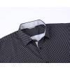 imageAlex Vando Mens Printed Dress Shirts Long Sleeve Regular Fit Button Down ShirtBlack Twins 36