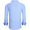 imageAlex Vando Mens Printed Dress Shirts Long Sleeve Regular Fit Button Down ShirtBlue Square 53