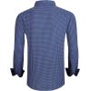 imageAlex Vando Mens Printed Dress Shirts Long Sleeve Regular Fit Button Down ShirtNavy Dots 68