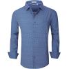 imageAlex Vando Mens Printed Dress Shirts Long Sleeve Regular Fit Button Down ShirtNavy Flower