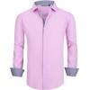 imageAlex Vando Mens Printed Dress Shirts Long Sleeve Regular Fit Button Down ShirtPink Cross 90