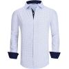 imageAlex Vando Mens Printed Dress Shirts Long Sleeve Regular Fit Button Down ShirtTurquoise Dots 05