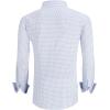 imageAlex Vando Mens Printed Dress Shirts Long Sleeve Regular Fit Button Down ShirtWhite Cross 552
