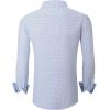 imageAlex Vando Mens Printed Dress Shirts Long Sleeve Regular Fit Button Down ShirtWhite Flower