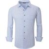 imageAlex Vando Mens Printed Dress Shirts Long Sleeve Regular Fit Button Down ShirtWhite Flower