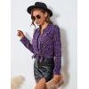 imageAlex Vando Womens Flannel Shirt Regular Long Sleeve Button Down Flannel Shirts for WomenPurpleCoffee 01