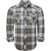 imageAlex Vando Mens Button Down Shirts Wrinkle Free 4Way Stretch Print Business Casual ShirtWestern YellowWhiteBlack 53