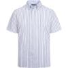 imageAlex Vando Mens Button Down Shirts Wrinkle Free 4Way Stretch Short Sleeve Business Casual ShirtBlueRed 01