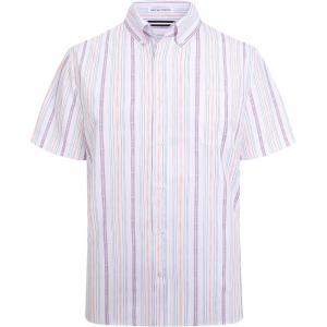 imageAlex Vando Mens Button Down Shirts Wrinkle Free 4Way Stretch Short Sleeve Business Casual ShirtPurple 01