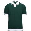 imageAlex Vando Mens Knit Polo Shirts Casual Short Sleeve Johnny Collar Golf ShirtsGreen