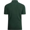 imageAlex Vando Mens Knit Polo Shirts Casual Short Sleeve Johnny Collar Golf ShirtsSolid Army