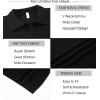 imageAlex Vando Mens Knit Polo Shirts Casual Short Sleeve Johnny Collar Golf ShirtsSolid Black