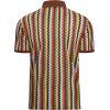 imageAlex Vando Mens Lace Polo Shirts Fashion Vibrant Short Sleeve Casual Shirts for MenBlue Multi