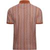 imageAlex Vando Mens Lace Polo Shirts Fashion Vibrant Short Sleeve Casual Shirts for MenBrown