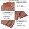 imageAlex Vando Mens Lace Polo Shirts Fashion Vibrant Short Sleeve Casual Shirts for MenBrown