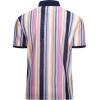 imageAlex Vando Mens Lace Polo Shirts Fashion Vibrant Short Sleeve Casual Shirts for MenPink Multi