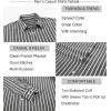 imageAlex Vando Mens Linen Long Sleeve Casual Button Down Shirt for Men Beach Wedding ShirtsBlack