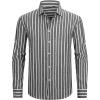 imageAlex Vando Mens Linen Long Sleeve Casual Button Down Shirt for Men Beach Wedding ShirtsBlack