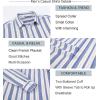 imageAlex Vando Mens Linen Long Sleeve Casual Button Down Shirt for Men Beach Wedding ShirtsBlueyellow